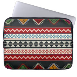 Geometric vintage classic cute-trendy colorful laptop sleeve