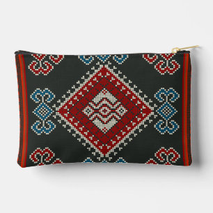 Geometric vintage classic fashion-trendy colorful accessory pouch