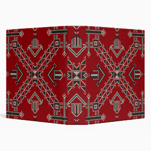 Geometric vintage fashion cute-trendy classic 3 ring binder