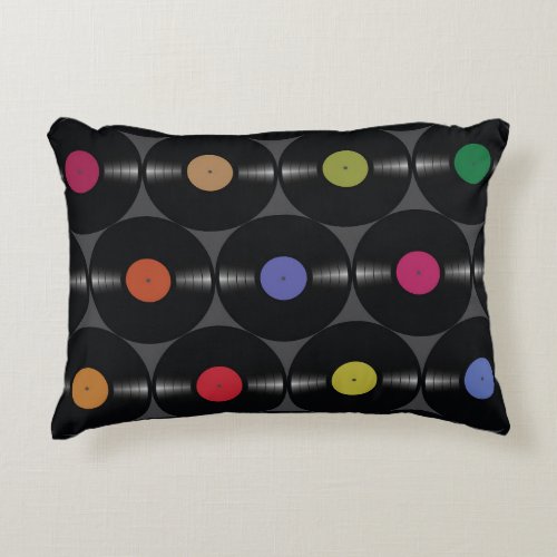 Geometric Vinyl Simple Seamless Background Accent Pillow