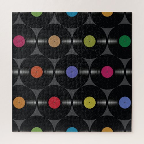 Geometric Vinyl Simple Seamless Background Jigsaw Puzzle