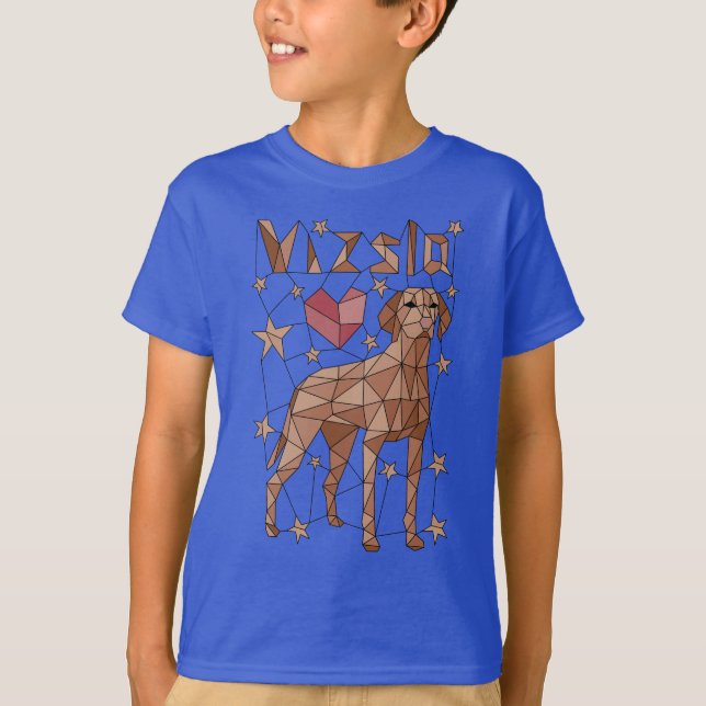 Geometric Vizsla T-Shirt (Front)