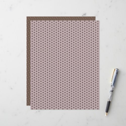 Geometric Warm Neutrals Flowers Scrapbook Paper