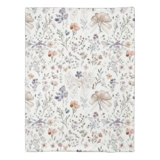 Geometric watercolor duvet cover