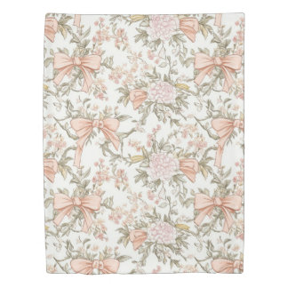 Geometric watercolor duvet cover