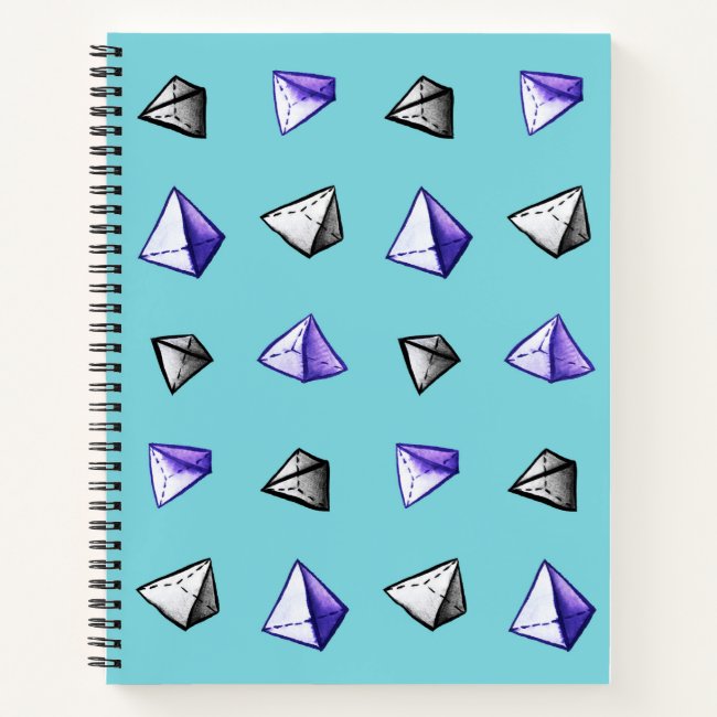 Geometric Watercolor Pyramid Pattern Geek