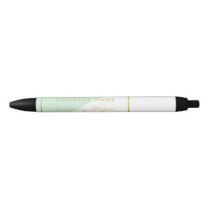 Geometric White & Gold Foil Effect, Company/Event Pen