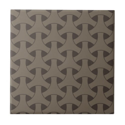 geometric wicker ceramic tile