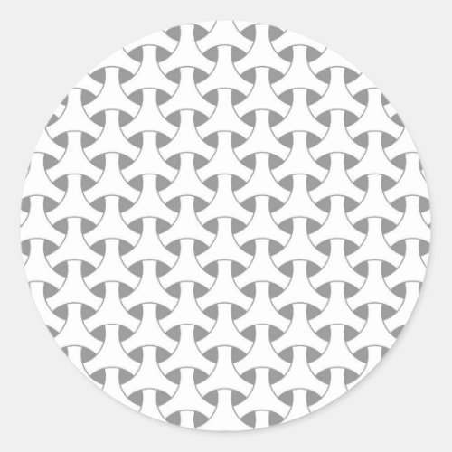 geometric wicker classic round sticker