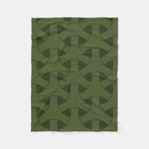 geometric wicker fleece blanket