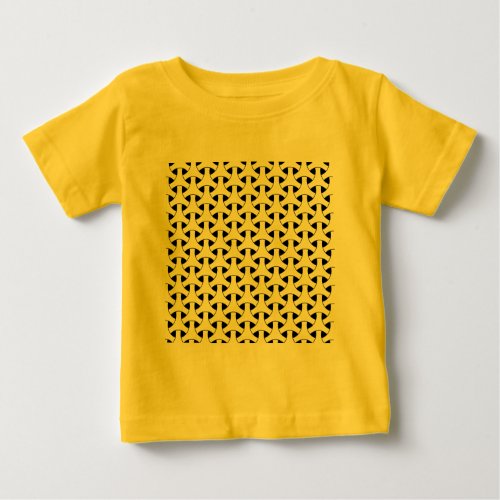 Geometric Wicker Seamless Pattern Baby T_Shirt