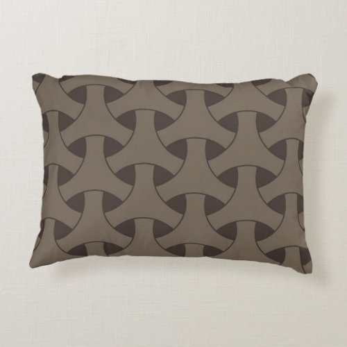 Geometric Wicker Seamless Pattern Decorative Pillow