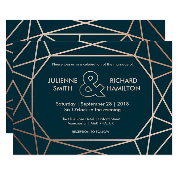 Geometric | Winter Wedding Invitation