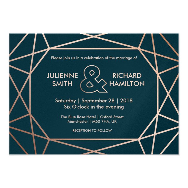 Geometric | Winter Wedding Invitation