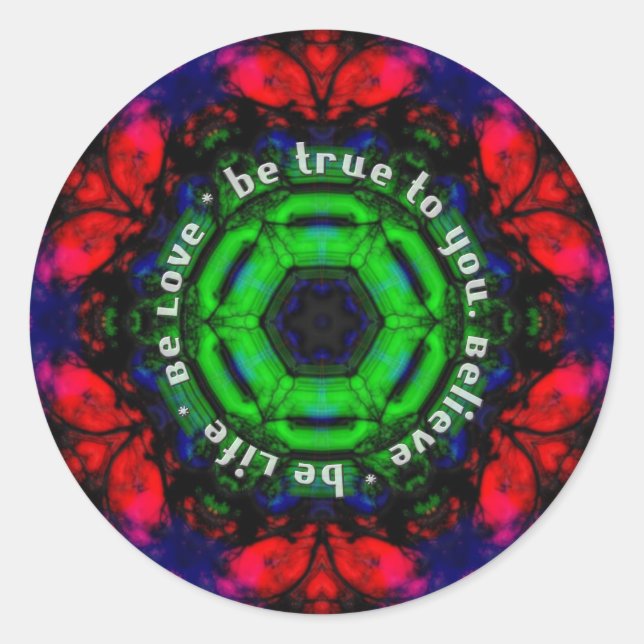 Geometric Wisdom Sticker (Front)