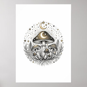 Geometric Wolf Graphic Hoodie Poster
