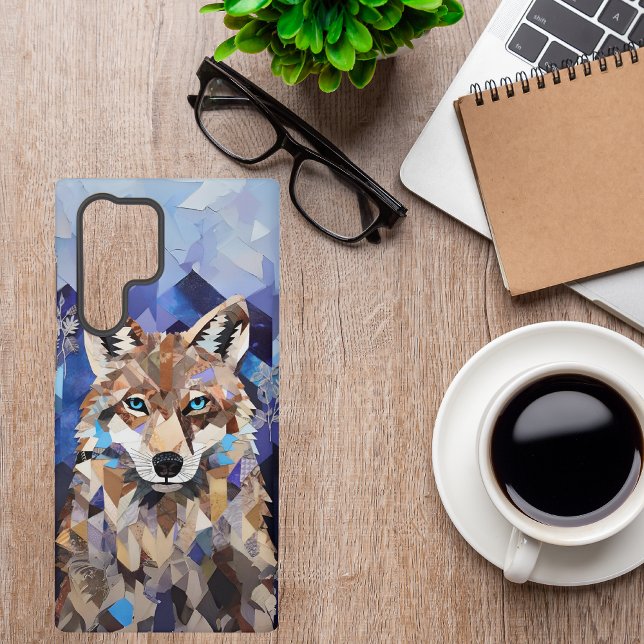 Geometric Wolf Mountain Samsung Galaxy Case (Creator Uploaded)
