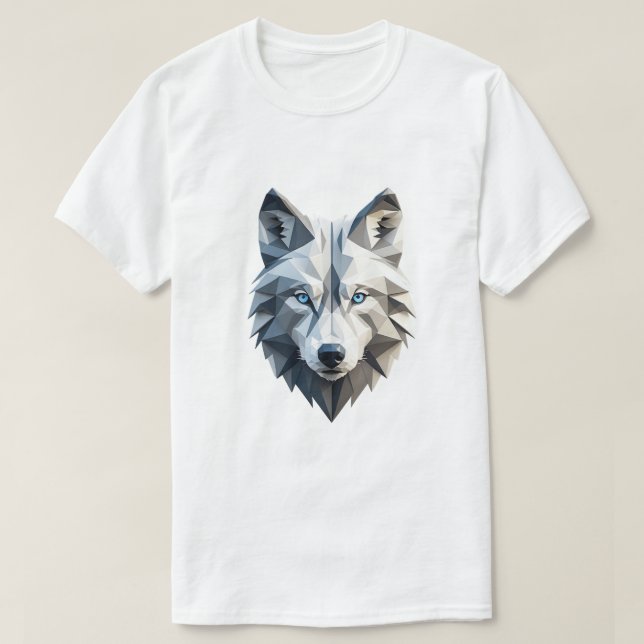 Geometric Wolf T-shirt (Design Front)