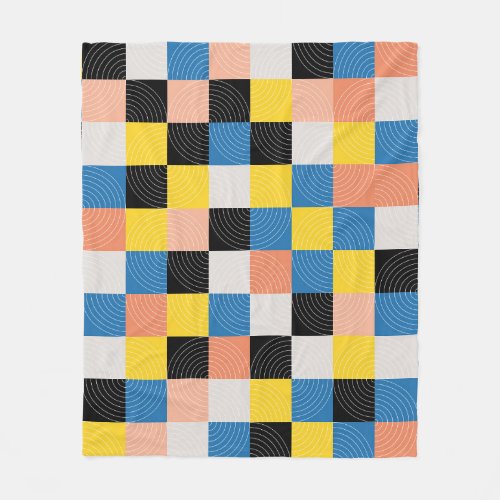 Geometric Wonders Creative Continuity Fleece Blanket