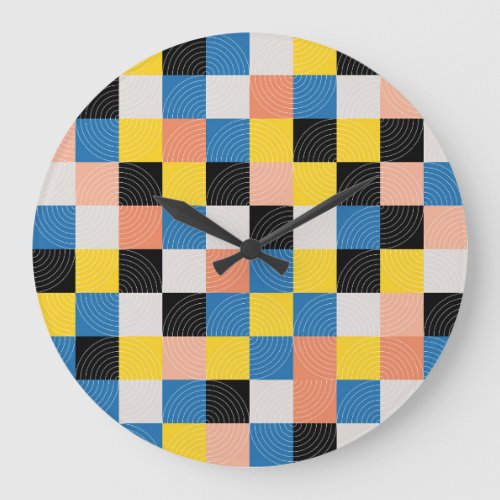 Geometric Wonders Creative Continuity Large Clock