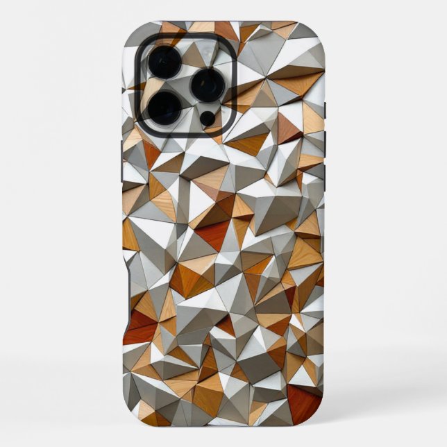 Geometric Wood scape Iphone Case (Back)