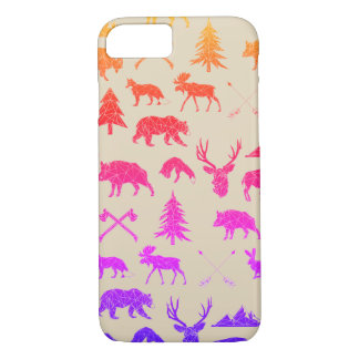 Geometric Woodland Animals | iPhone 7 Case