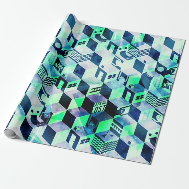 Geometric Wrapping paper (Unrolled)