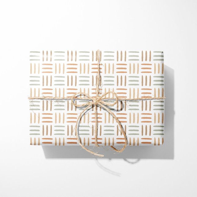 Geometric Wrapping Paper Neutral Boho Lines (Creator Uploaded)