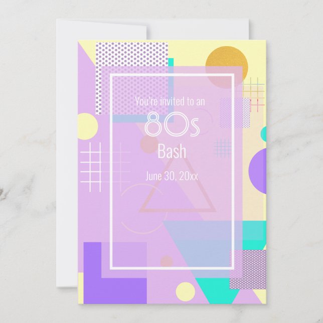 Geometric yellow announcement (Front)