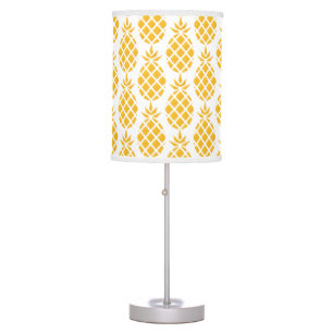 Geometric Yellow Big Pineapple Pattern Table Lamp