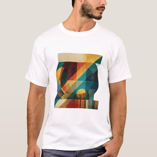 Geometric “Z” – Abstract Mid-Century Monogram T-Shirt (Front)