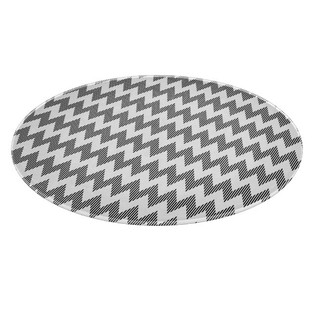 Geometric zigzag pattern 2 cutting board (Corner)