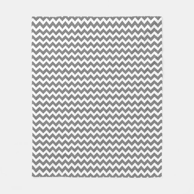 Geometric zigzag pattern 2 fleece blanket (Front)