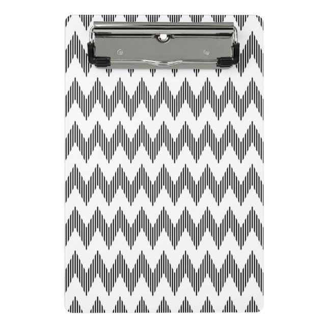 Geometric zigzag pattern 2 mini clipboard (Front)