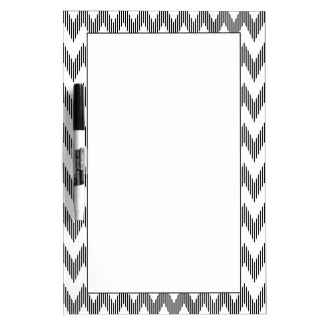 Geometric zigzag pattern Dry-Erase board (Front)