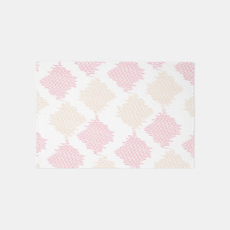 Geometric Zigzag Pattern – Modern Textured Diamond Rug