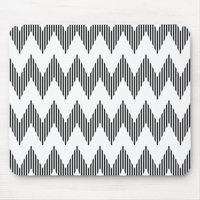 Geometric zigzag pattern mouse pad (Front)