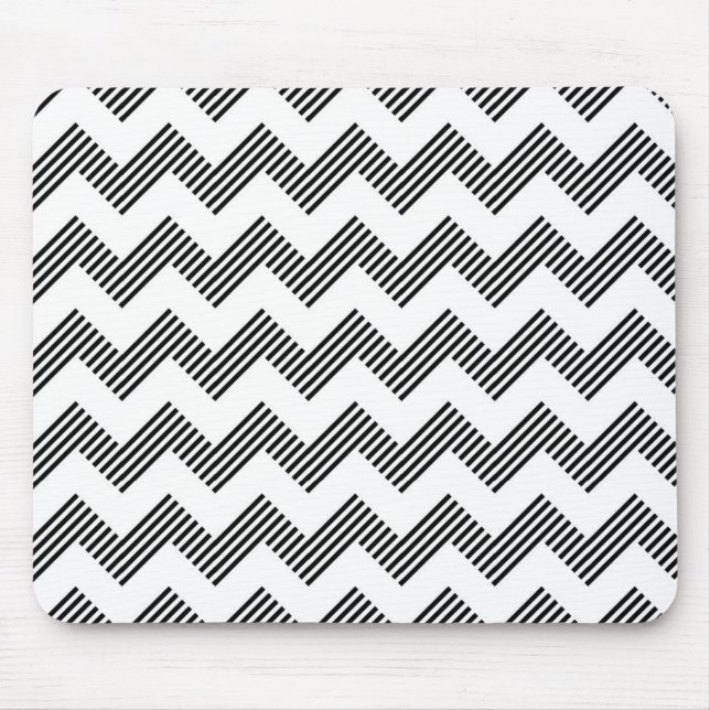 Geometric zigzag pattern mouse pad (Front)