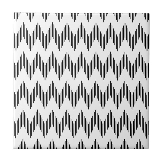 Geometric zigzag pattern tile (Front)