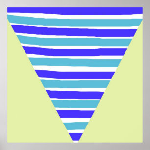 geometrical abstract art poster