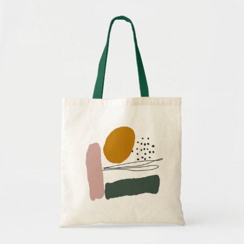 Geometrical Abstract Minimal Modern Pastel Tot Tote Bag