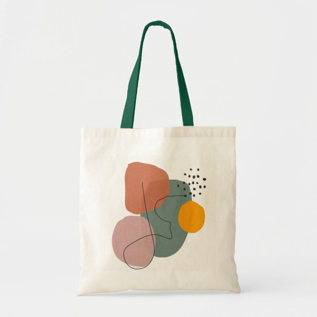 Geometrical,abstract,minimal,modern,pastel Tote Bag (Front)