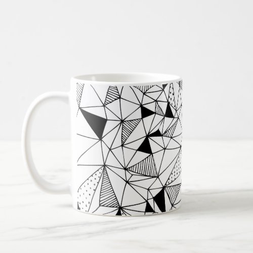 Geometrical Abstract Polygonal Background Art Coffee Mug