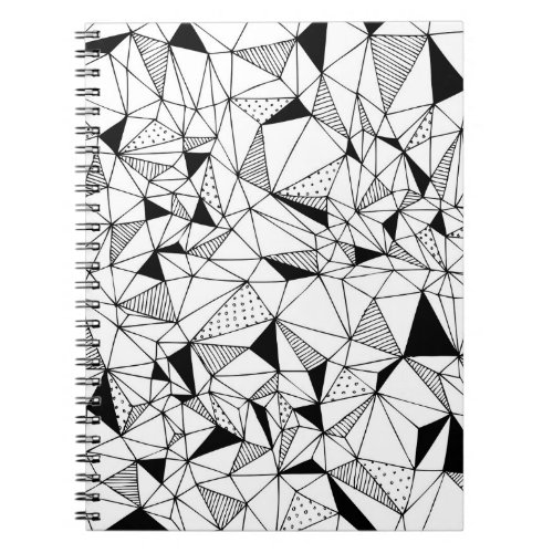 Geometrical Abstract Polygonal Background Art Notebook
