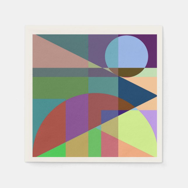 Geometrical abstraction napkins (Front)