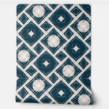 Geometrical Black And Cream Modern Tile Pattern