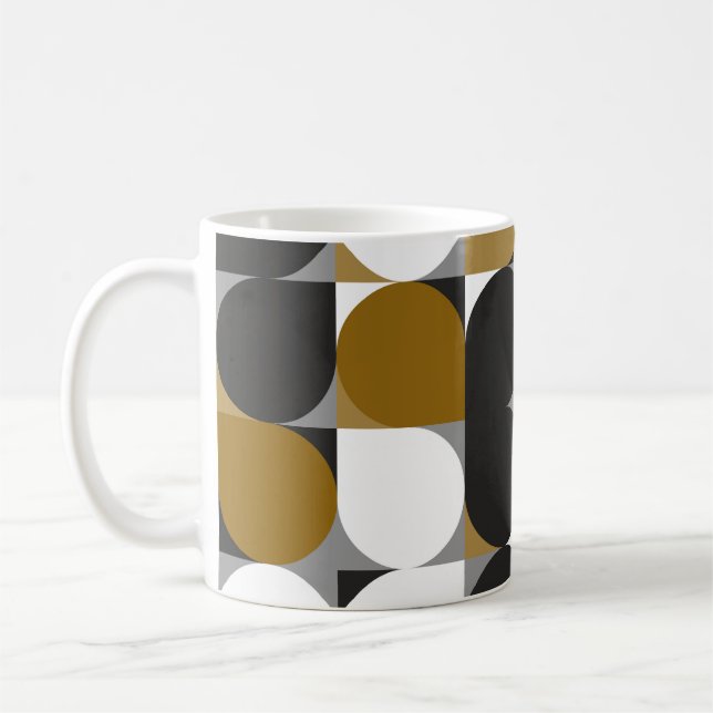 Geometrical Creativity: Seamless Pattern Design Coffee Mug (Left)