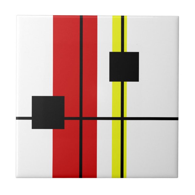 Geometrical design ceramic tile (Front)