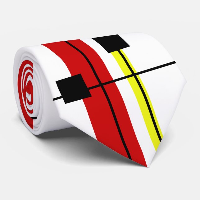 Geometrical design neck tie (Rolled)