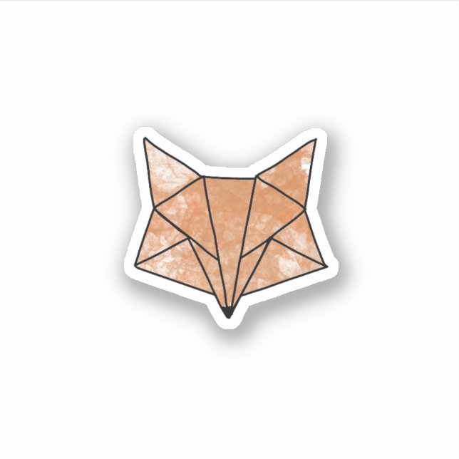 Geometrical Fox Sticker (Front)